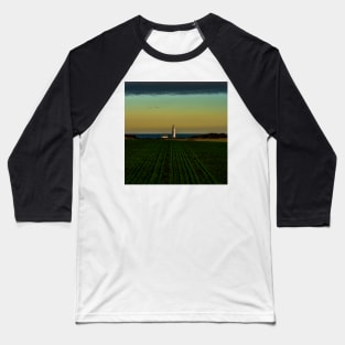 Sunset  At Saint Mary's Lighthouse Baseball T-Shirt